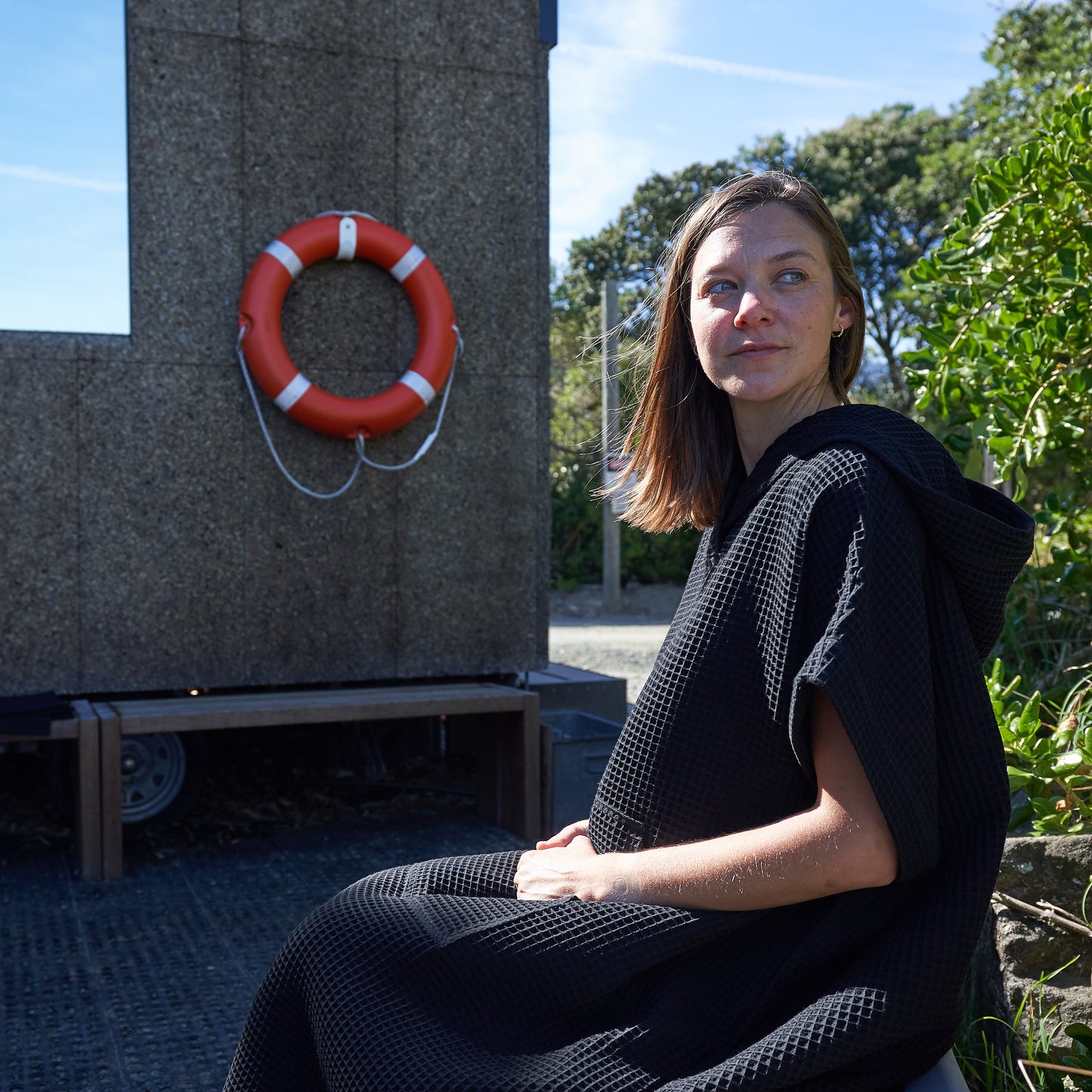 Waffle Changing Poncho